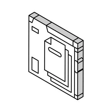 Api documentation technical writer isometric icon vector illustration Stock Illustration