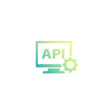 API icon, application programming interface, software development concept Stock Illustration