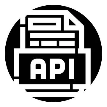 Api icon illustrating software development integration concept Ilustración de archivo