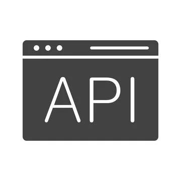 API icon vector image. Ilustración de archivo