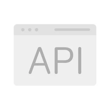 API icon vector image. Stock Illustration