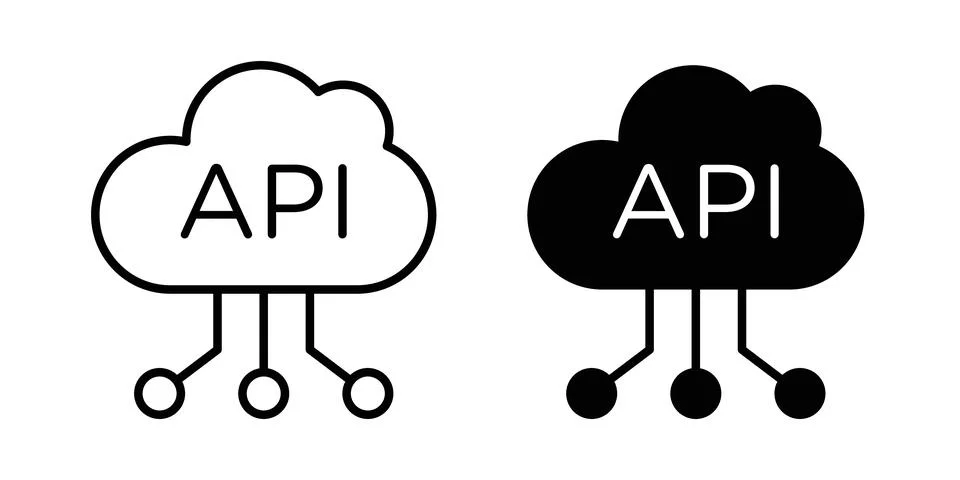 API icon vector, symbol, logo illustrations Stock Illustration