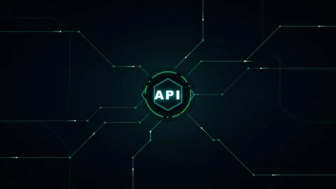 Api integration concept: digital network data flow and cyber security techn.. 스톡 동영상 337558303