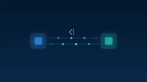 Api integration modules data exchange azure cloud loop Stock Footage 342612266