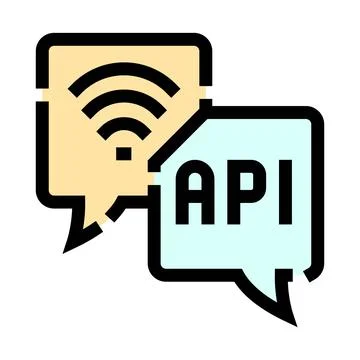 Api integration for seamless network connectivity and communication Stock Illustration