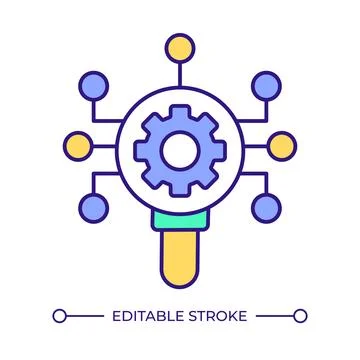 Api interface RGB color icon イラスト素材