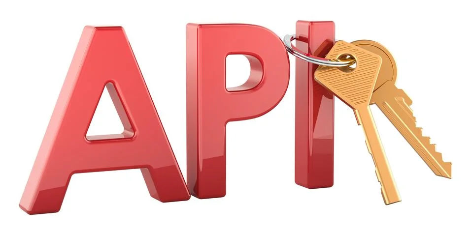 API keys with golden keyring. Authentication, access credentials, software .. Stock Illustration