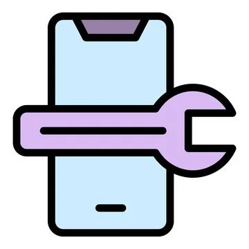 Api phone icon vector flat Illustrazione stock