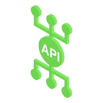 API scheme icon isometric vector. Web data Stock Illustration