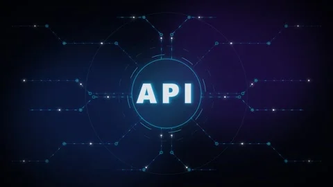 Api software development concept with digital network connection and data f.. Stock Footage 337565589