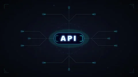 Api software development interface digital hud background, animation progra.. Stock Footage 337565548