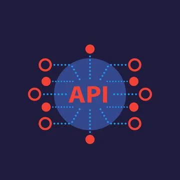 API, software integration system, vector イラスト素材