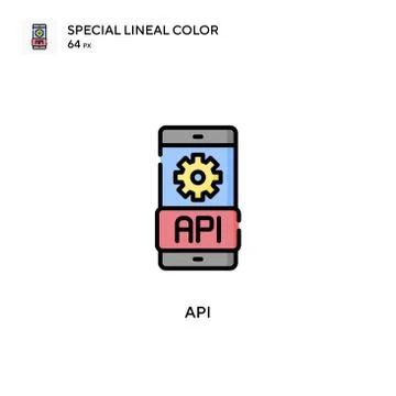 Api Special lineal color icon. Illustration symbol design template for web mo Stockillustratie