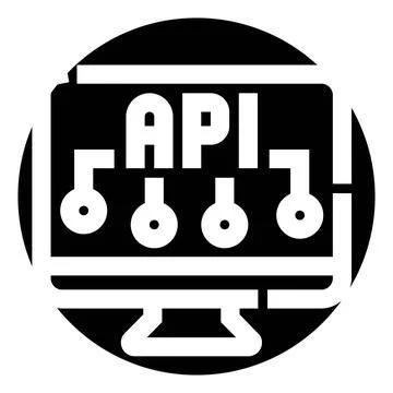 Api technology displaying data integration and network connectivity Stock Illustration