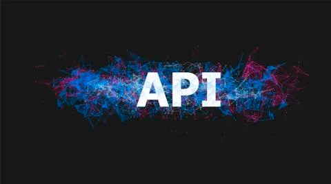 API technology for website design Stock Illustration