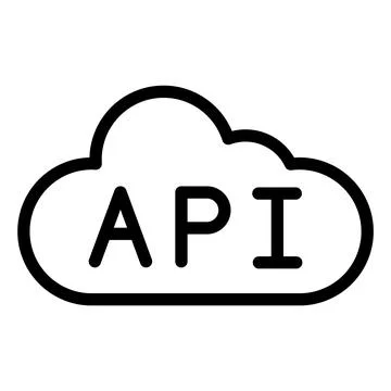Api Vector Icon Design Illustration Stock Illustration