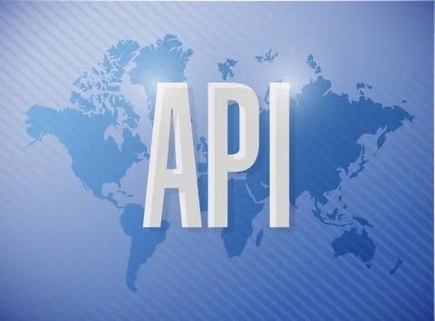 Api world sign concept illustration design イラスト素材
