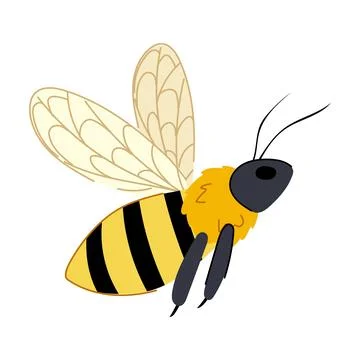 Apiary bee cartoon vector illustration Illustrazione stock