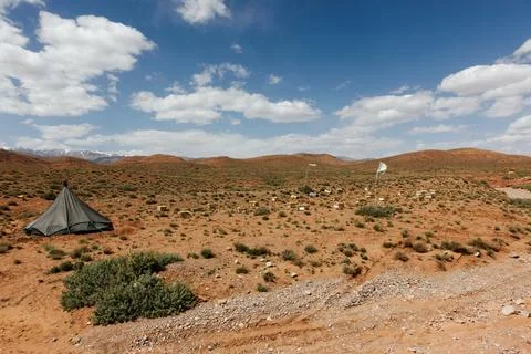 Apiary in the Moroccan desert Stock Photos