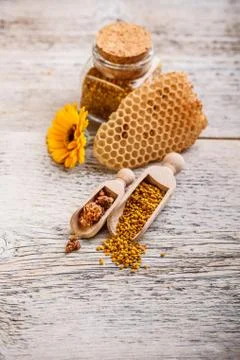 Apiary products Stock Photos