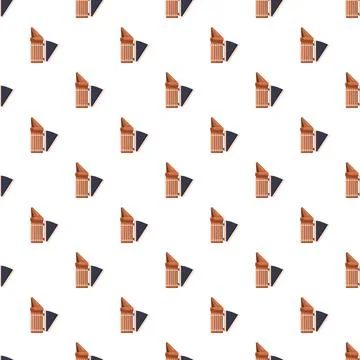 Apiary smoker tool creating seamless pattern background Stock Illustration