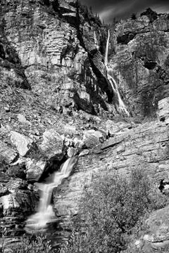 Apikuni Falls Stock Photos