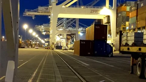 APL Container Terminal - 02 Video stock 149697491