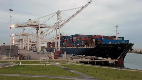 APL Container Terminal - 04 Video stock 149719778