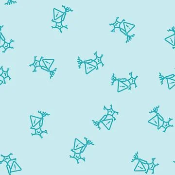 Aplastic anemia disease line vector seamless pattern Stock Illustration