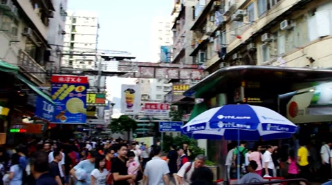 Apliu street in sham shui po of hong kong Stock Footage 32155341