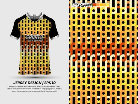 Apllication pattern to jersey, ready to print, sublimation design #23 Stock Illustration