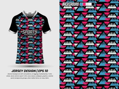 Apllication pattern to jersey, ready to print, sublimation design #39 Stock Illustration