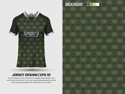 Apllication pattern to jersey, ready to print, sublimation design #43 Stock Illustration