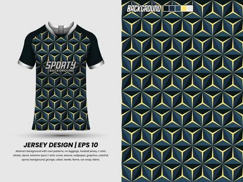 Apllication pattern to jersey, ready to print, sublimation design #65 Stock Illustration