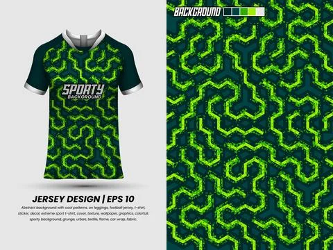 Apllication pattern to jersey, ready to print, sublimation design #68 Stock Illustration