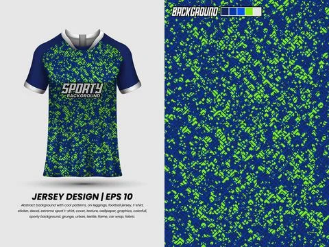 Apllication pattern to jersey, ready to print, sublimation design #89 Stock Illustration