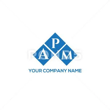 APM letter logo design on white background. APM creative initials