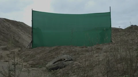 Apocalypse. A lonely warrior wanders through the wasteland. Stock Footage 95416126