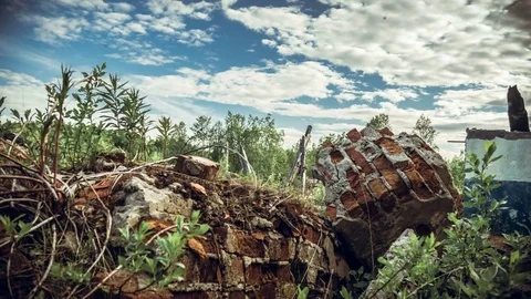 Apocalyptic landscape Stock Footage