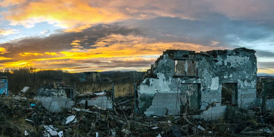 Apocalyptic landscape Foto stock