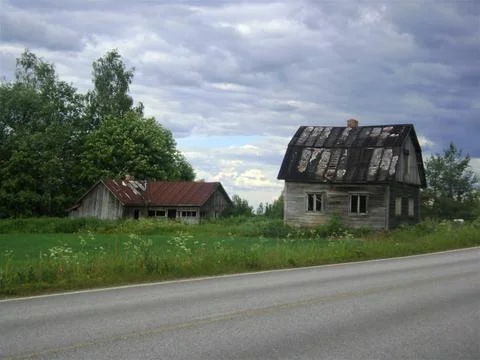Apocalyptic scene of dereliction. Stock Photos