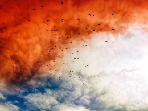 Apocalyptic sky Stock Photos
