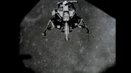 Apollo 11 Lands On The Moon In 1969. Stock Footage