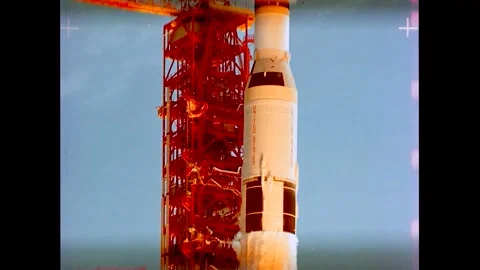 Apollo 11 launch from Cape Canaveral  Stock Footage 274335865