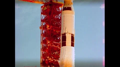 Apollo 11 launch from Kennedy Space Center Stock Footage 269506552