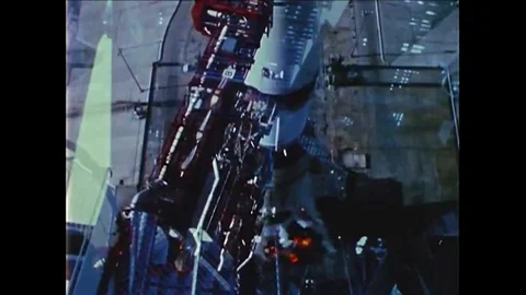 Apollo 11 lifts off from the launchpad. Stock Footage 100615447