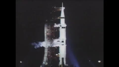 Apollo 11 ready for launch from Kennedy Space Center Stock Footage 269506591