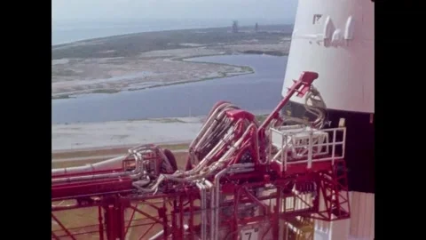 Apollo 11 take off from Kennedy Space Center Video stock 269506565