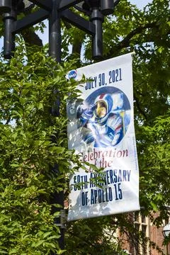 Apollo 15 banner Stock Photos