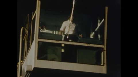 Apollo 8 spacecraft rolling out from Vehicle Assembly Building Stock Footage 297183549